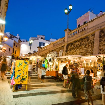 Mercado de artesanía Ciutadella de Menorca